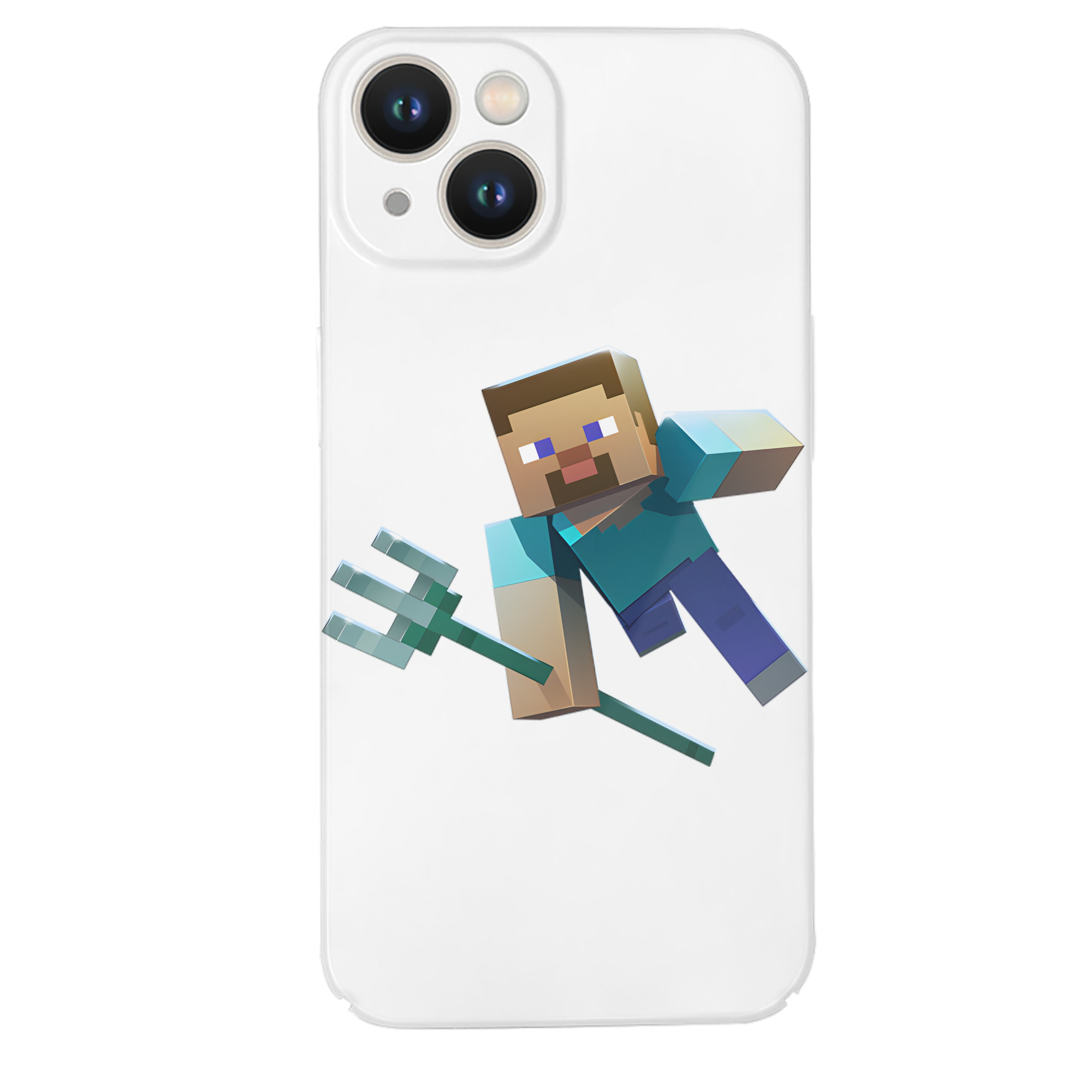 （画像用） マインクラフト ブロックの世界 Minecraft MC Block world 【iPhone 14シリーズ対応】ハードケース